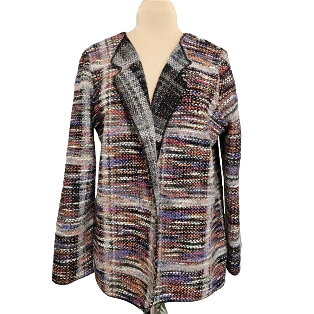 Renuar Womens Blazer Wool Blend Tweed Colorful XL Corpcore Career Workwear‎